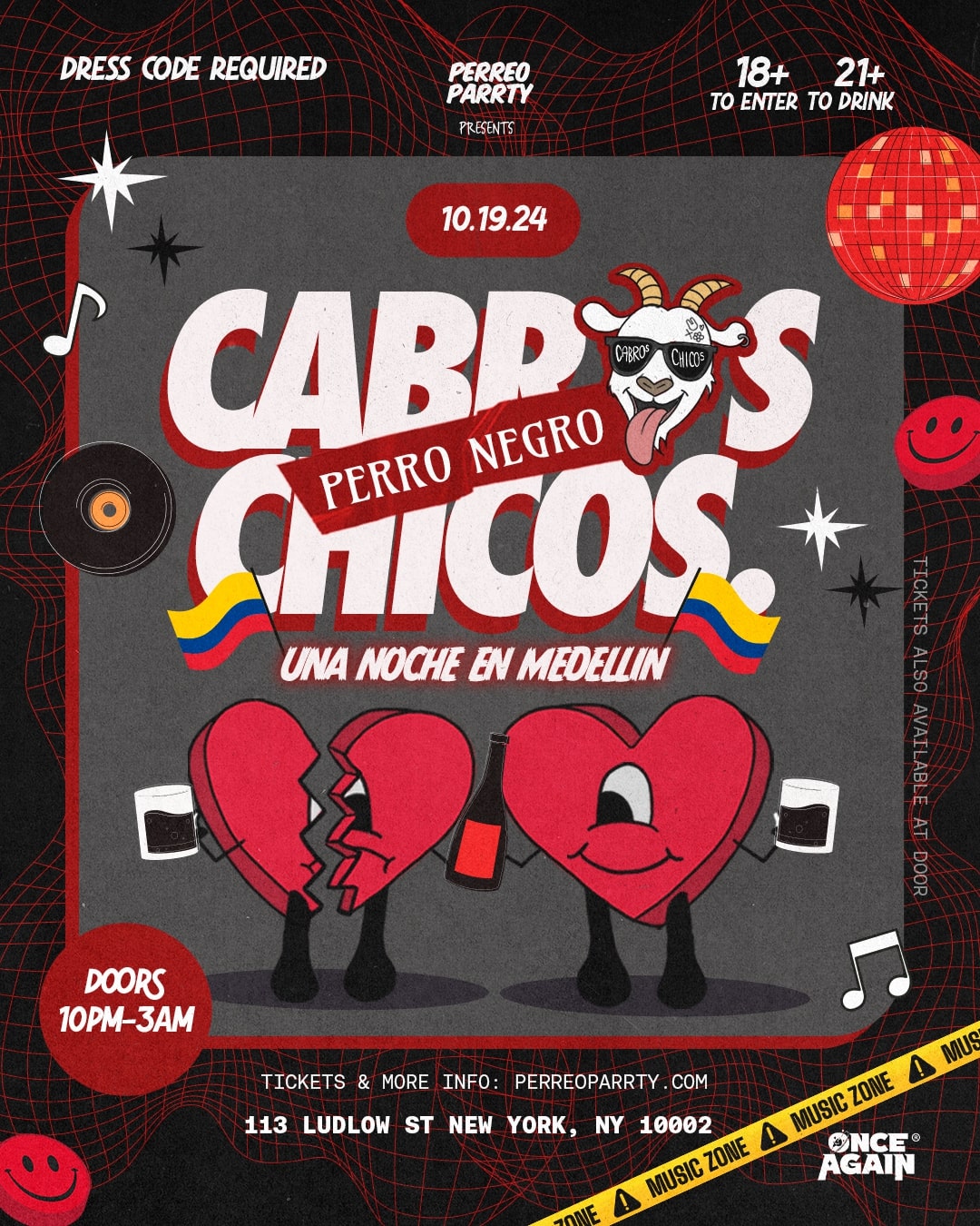 Cabros Chicos - Perro Negro Un Noche en Medellin - 18+ Latin & Reggaeton