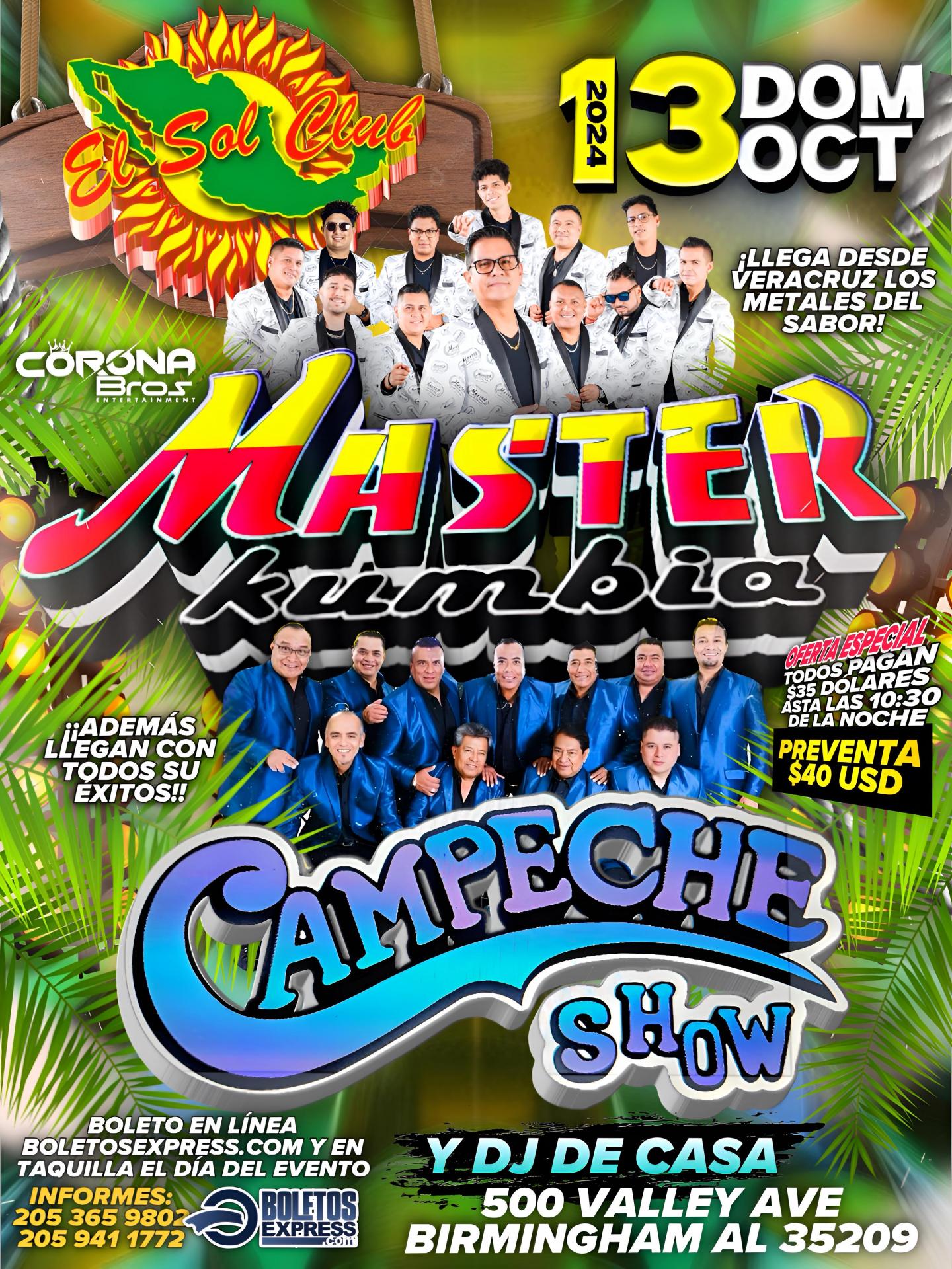 Master Kumbia y Campeche show en Birmingham Alabama