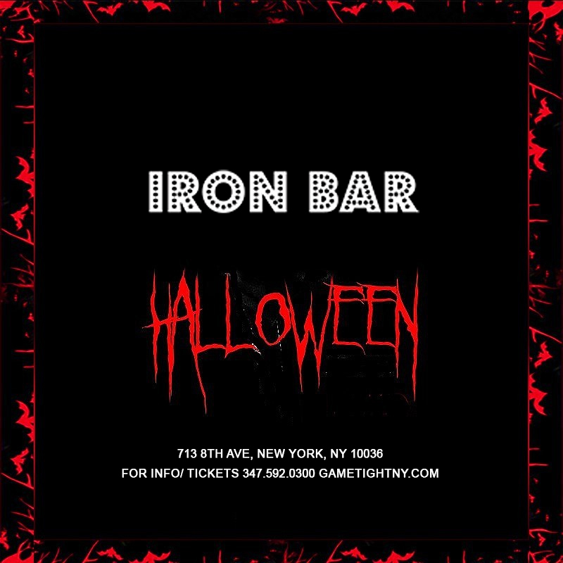 Iron Bar NYC Times Square Halloween party 2024 only 15 Tickets