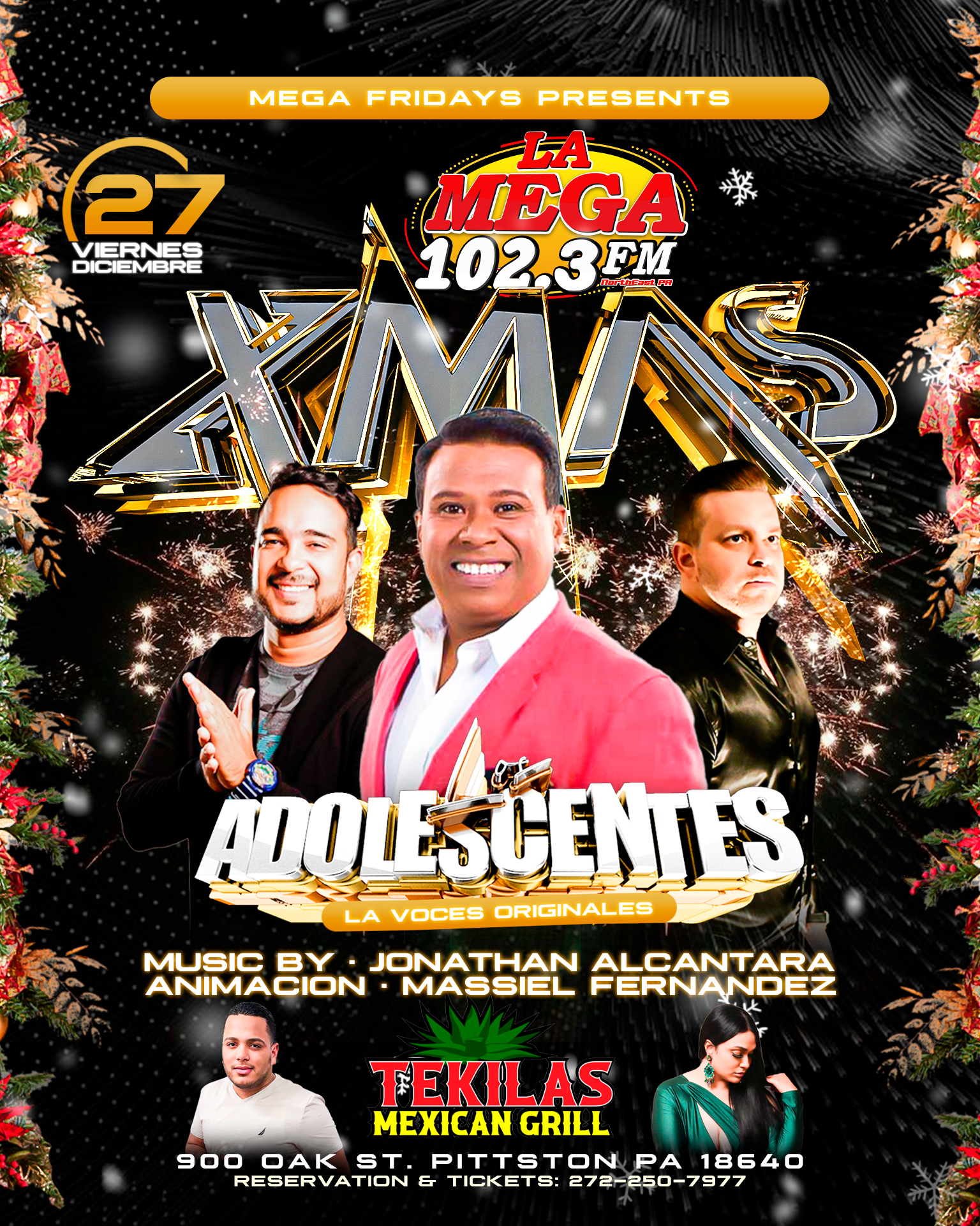 MEGA XMAS PARTY / LOS ADOLESCENTES