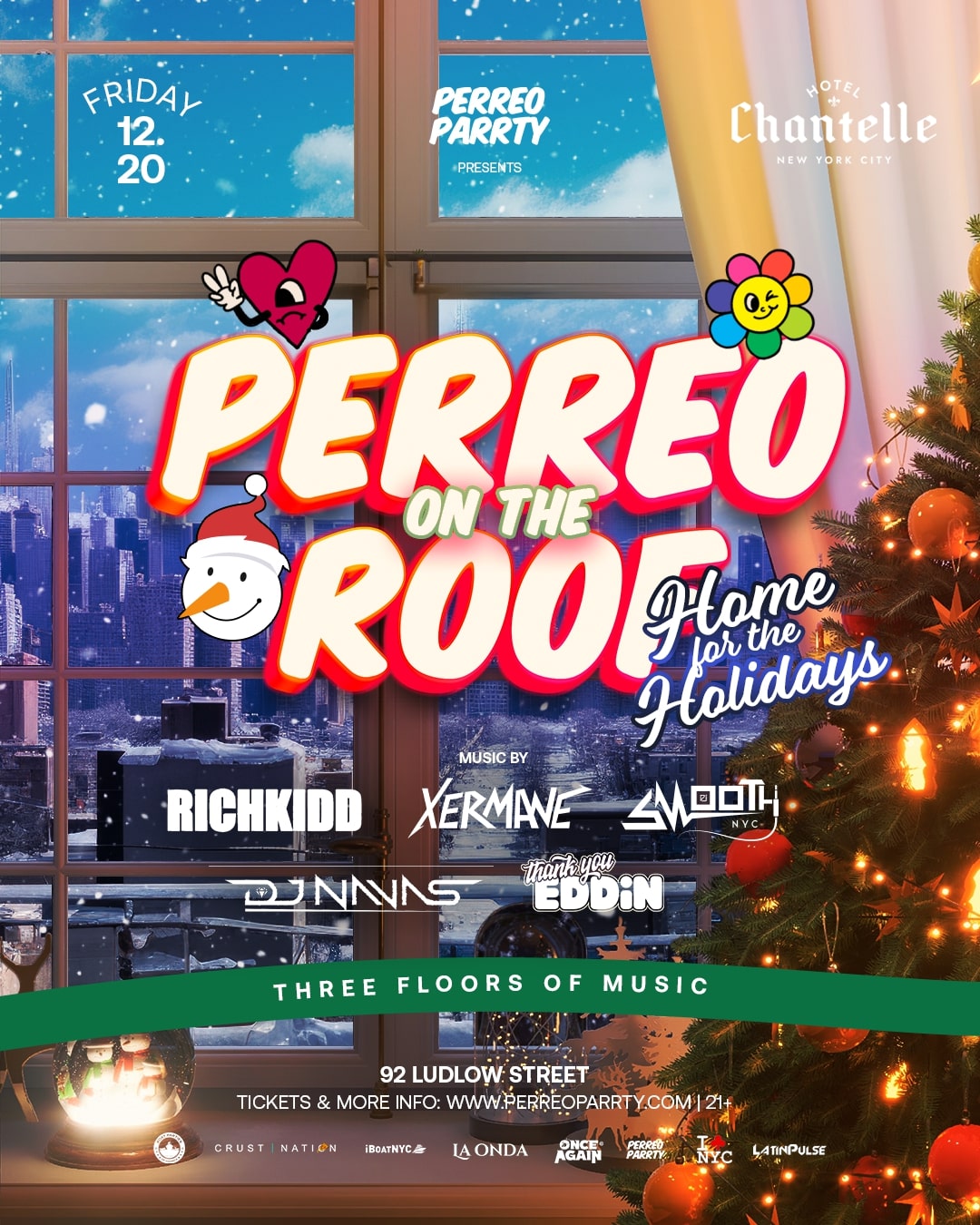 PERREO on the ROOF - Home for the Holidays - Latin & Reggaeton Dance Party