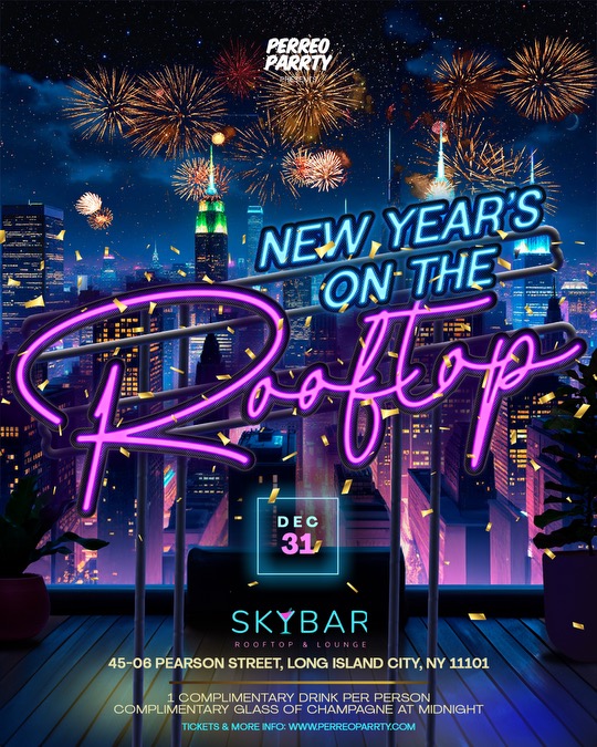 New Year's Eve 2025 on the Rooftop | Manhattan Skyline Views