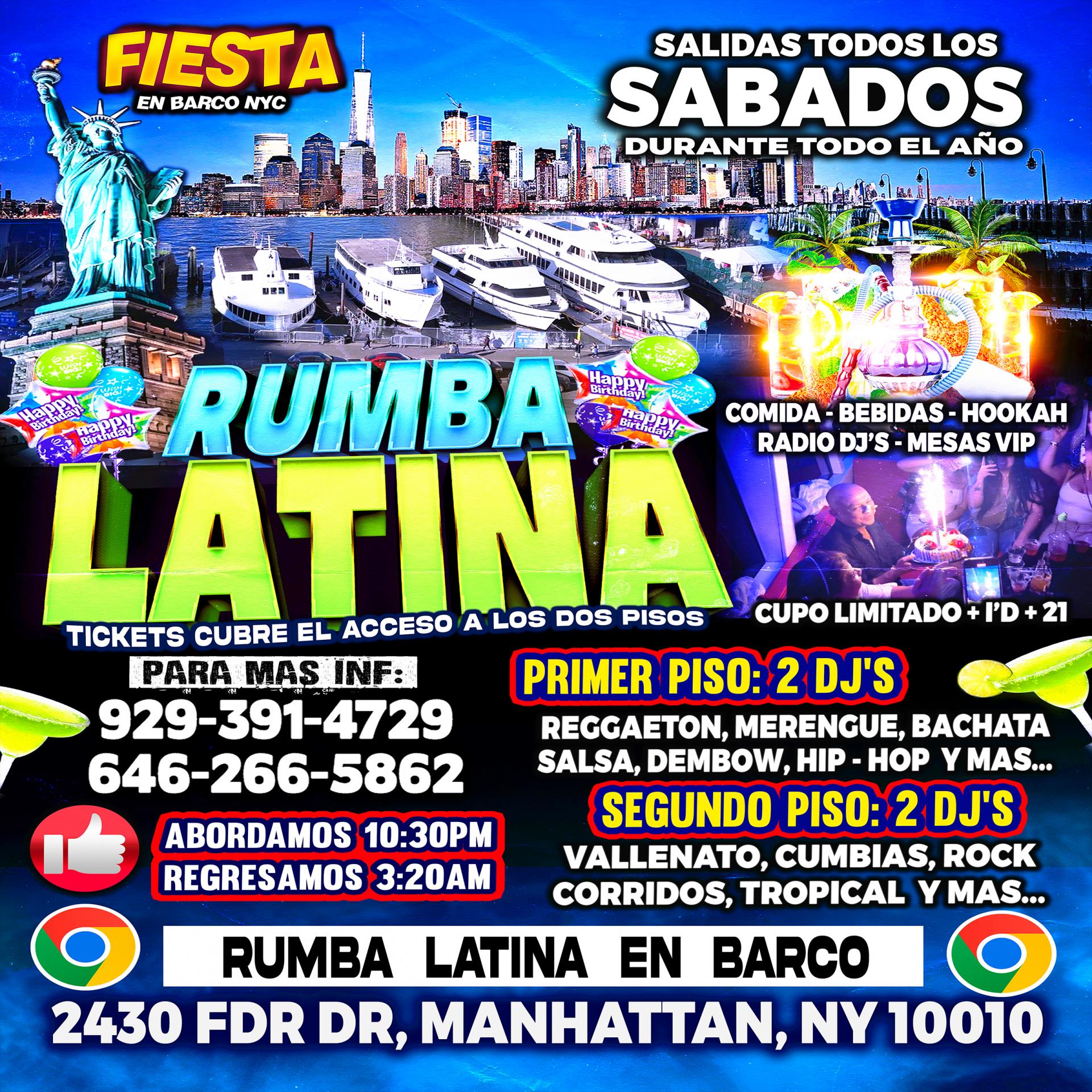 Buy tickets for Fiesta En Barco - Manhattan New York - Cupo Limitado Fiesta En Barco - Manhattan New York - Cupo Limitado