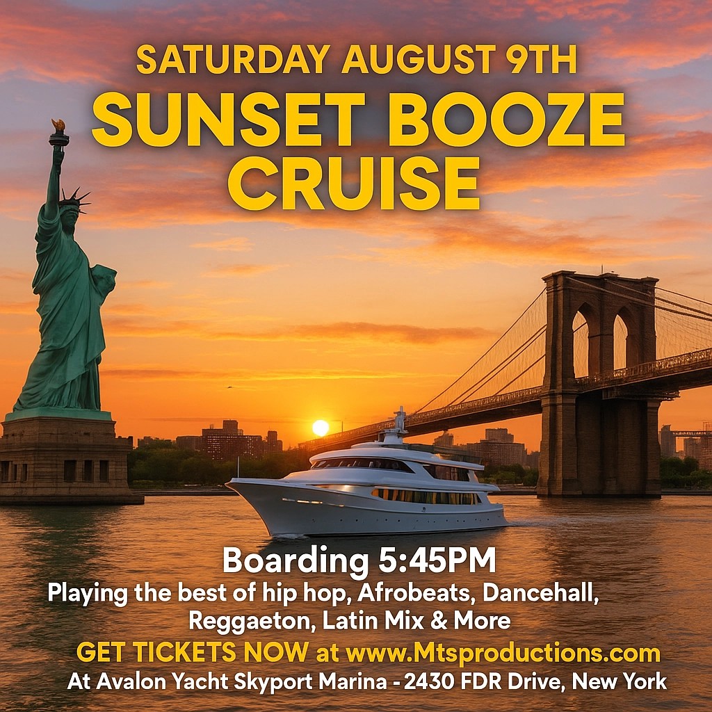 Sunset Booze Cruise NYC – Avalon Yacht Party | Saturday, August 9th