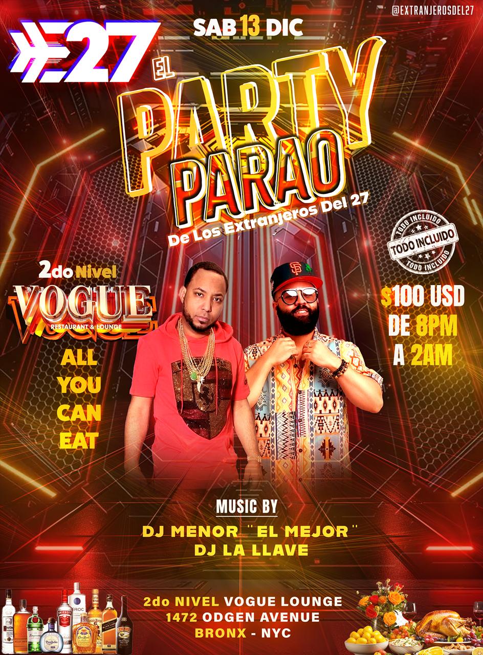 EL PARTY PARAO DE LOS EXTRANJEROS DEL 13 DIC