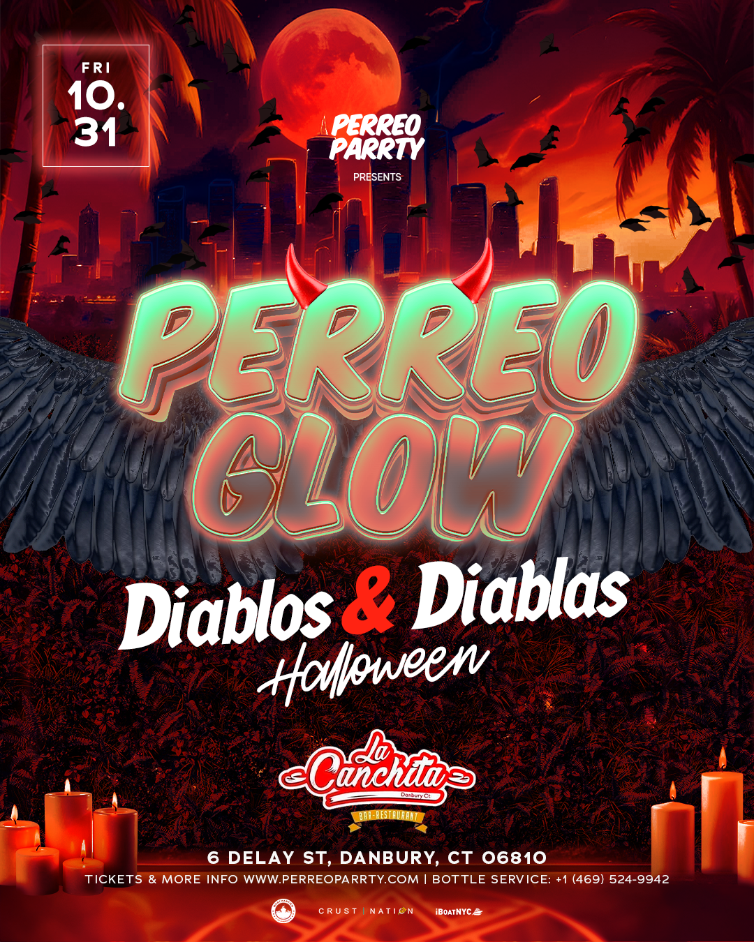 PERREO GLOW DIABLOS & DIABLAS [HALLOWEEN +18] - DANBURY,CT
