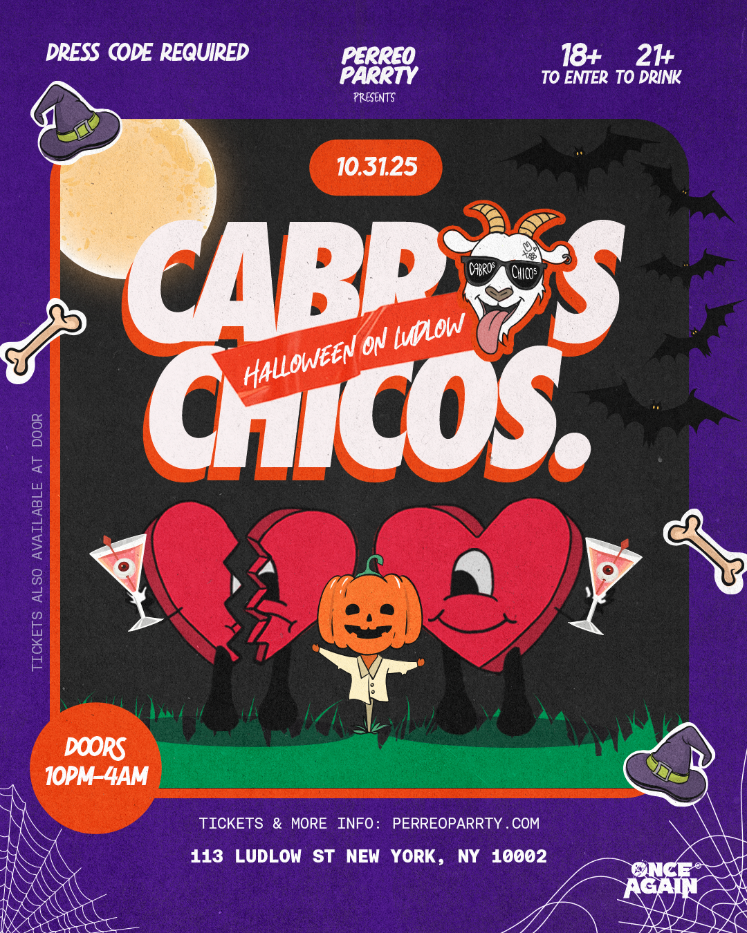 Cabros Chicos - Halloween On Ludlow | Dance Party in NYC (18+)