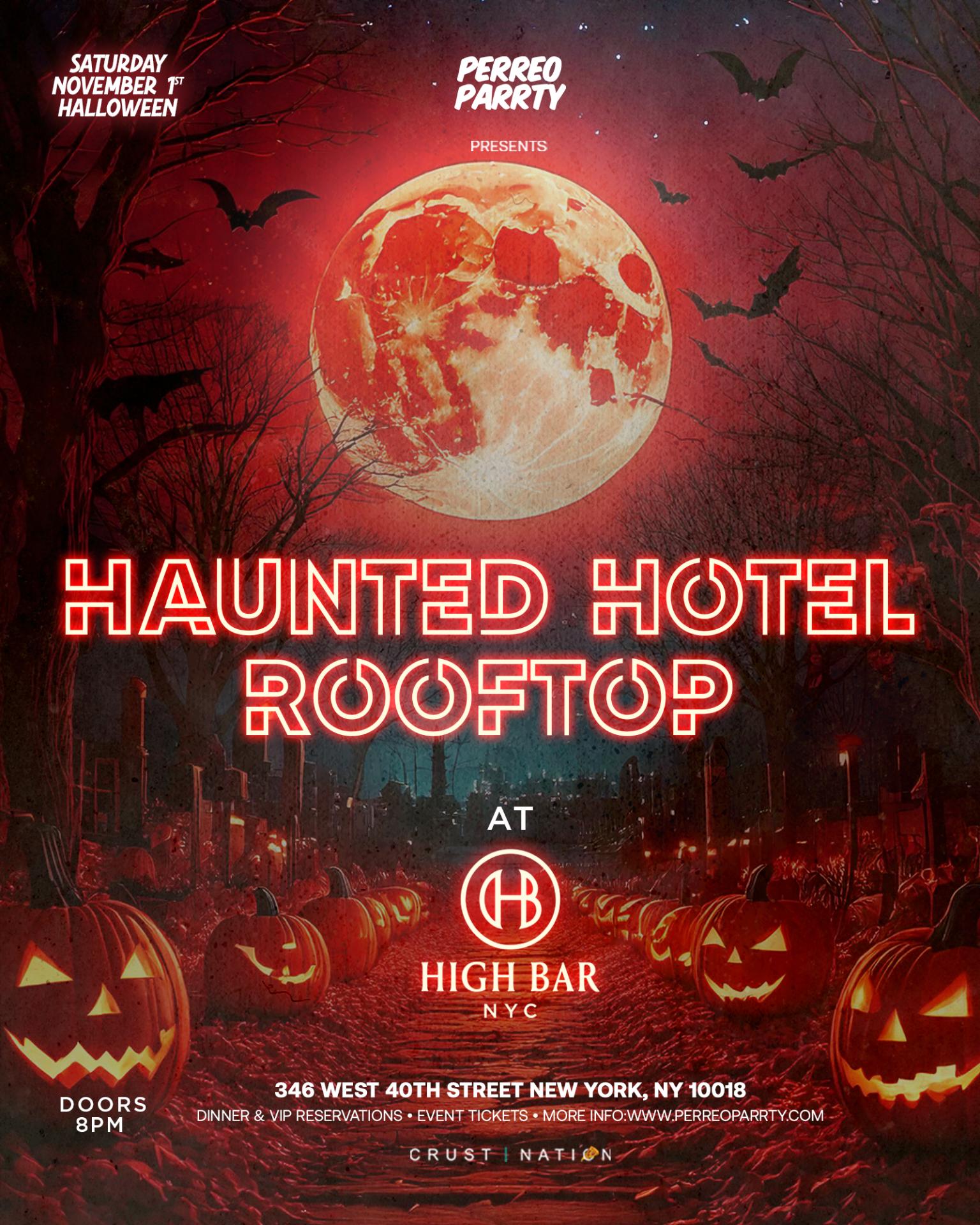 Haunted Hotel Rooftop - Halloween Party at Highbar NYC