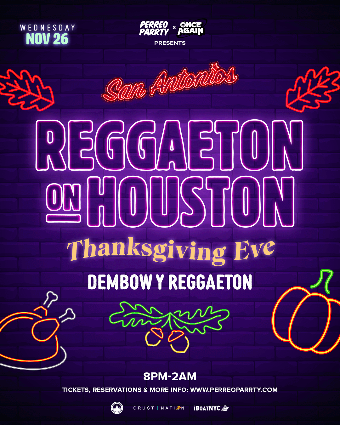 Reggaeton on Houston - Thanksgiving Eve Party @ Lower East Side NYC