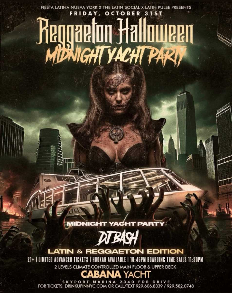Buy tickets for Cabana Yacht Halloween 2025 – Reggaeton Midnight Yacht Party NYC Cabana Yacht Halloween 2025 – Reggaeton Midnight Yacht Party NYC