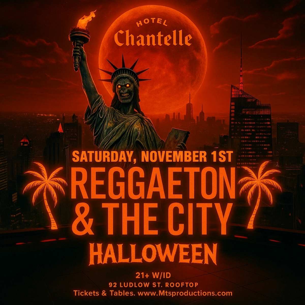 Buy tickets for Hotel Chantelle Halloween Party NYC – Reggaeton & The City Hotel Chantelle Halloween Party NYC – Reggaeton & The City