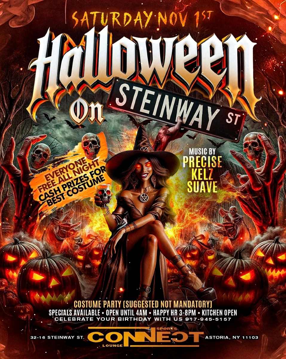 Halloween on Steinway Street at Connect Sports Lounge – Free Event