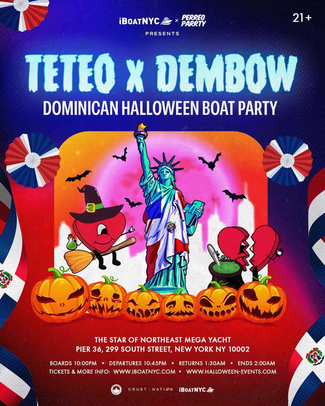 Halloween Teteo x Dembow - Dominican Boat Party Yacht Cruise