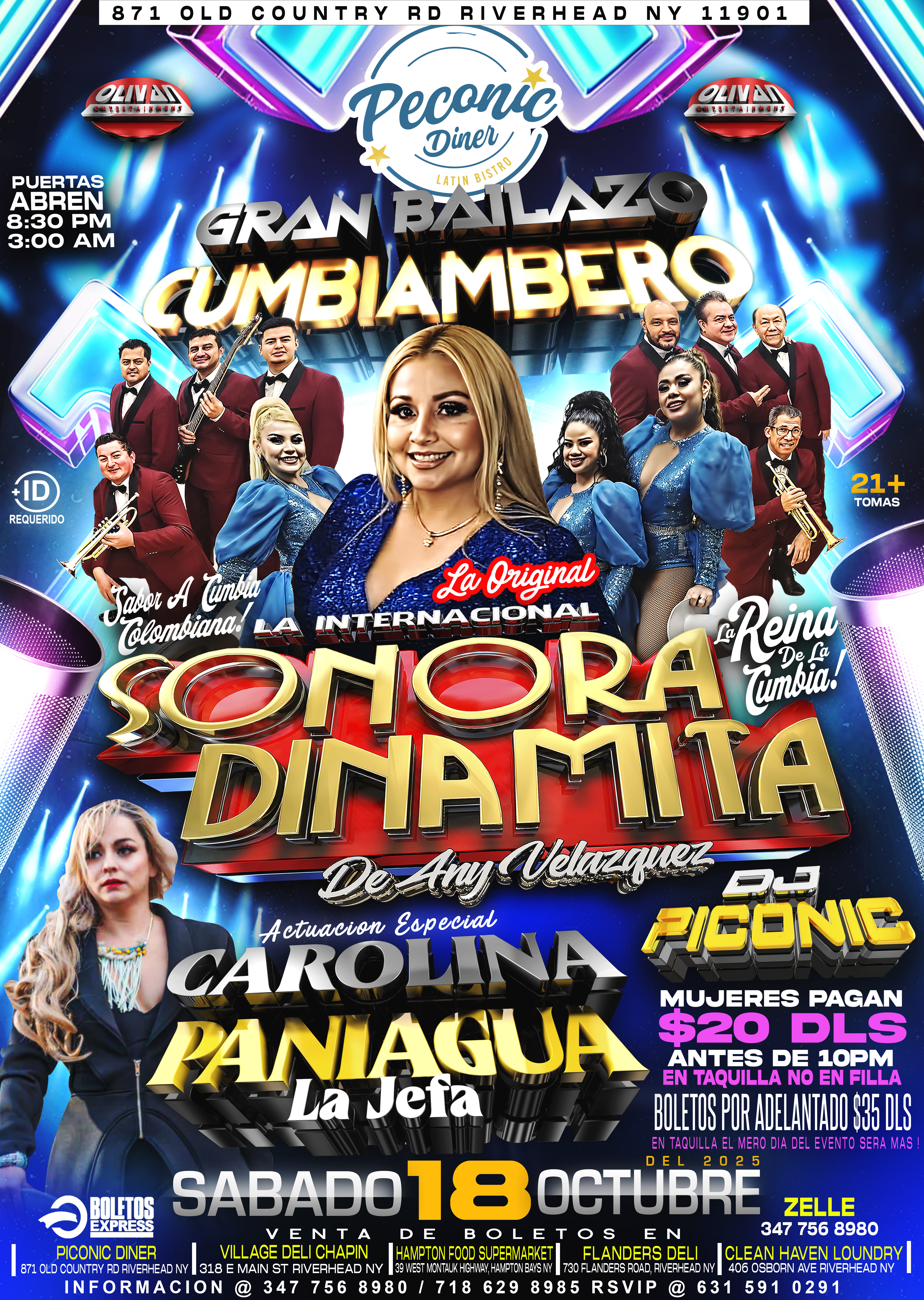 La International Sonora Dinamita Con Any Velsquez & Carolina Paniagua