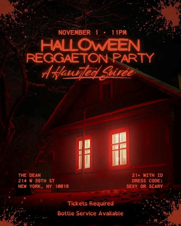 The Dean NYC Halloween Party 2025 | Reggaeton Halloween Party