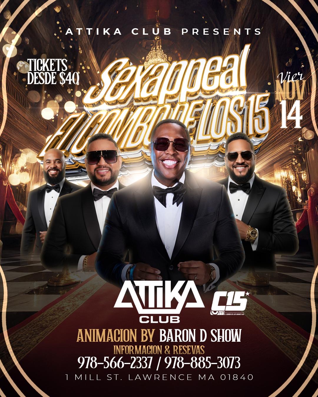 Buy tickets for Sexappeal & El Combo del los 15 Sexappeal & El Combo del los 15