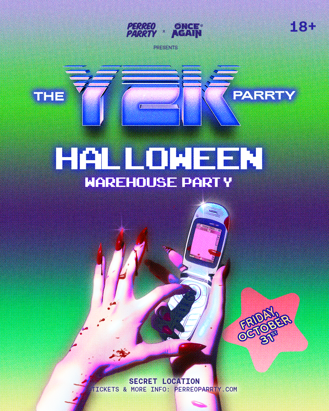 Buy tickets for THE Y2K HALLOWEEN PARRTY - Secret Warehouse NYC | 18+ THE Y2K HALLOWEEN PARRTY - Secret Warehouse NYC | 18+