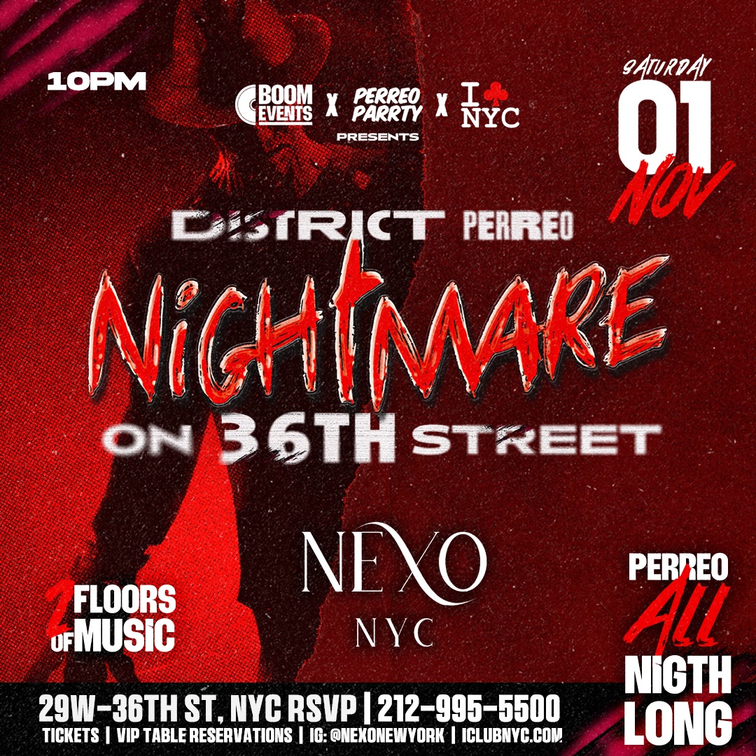 Buy tickets for DISTRICT PERREO - Nightmare on  36th Street - HALLOWEEN - Latin Party DISTRICT PERREO - Nightmare on  36th Street - HALLOWEEN - Latin Party