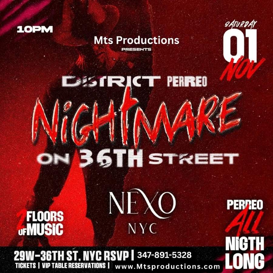District Perreo: Nightmare on 36th Street at Nexo NYC