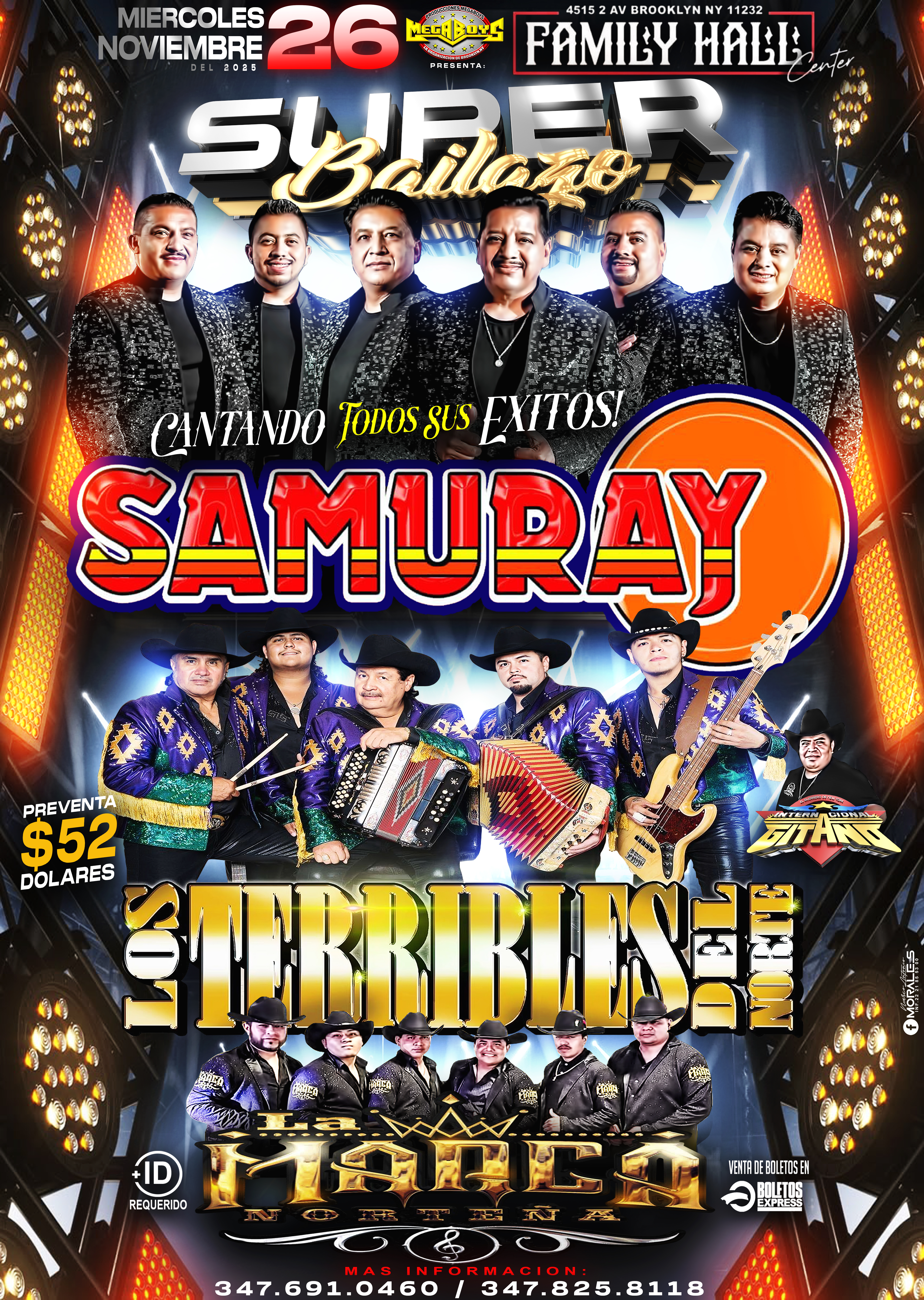 Buy tickets for SAMURAY | LOS TERRIBLES DEL NORTE & LA MANCA NORTEÑA SAMURAY | LOS TERRIBLES DEL NORTE & LA MANCA NORTEÑA