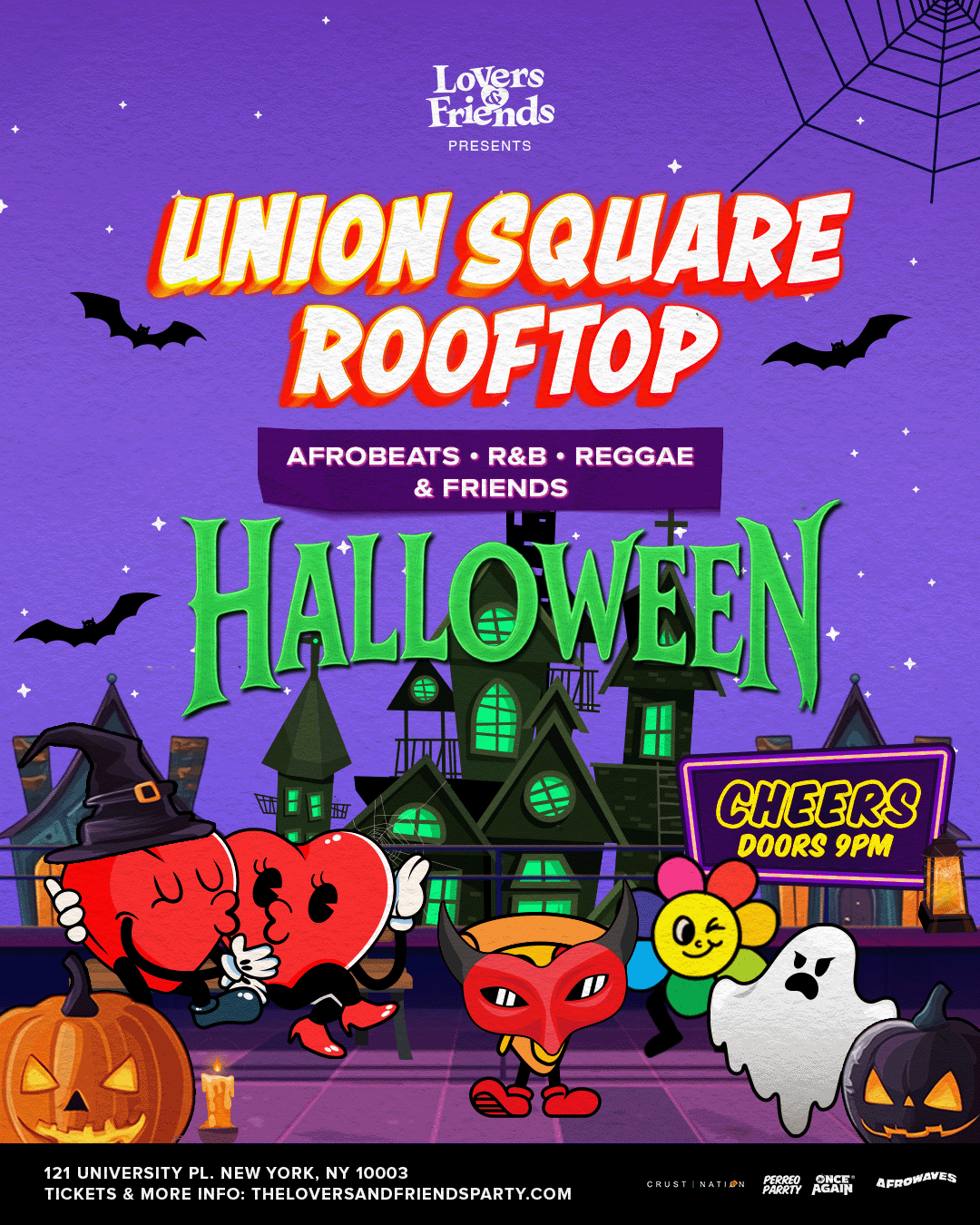 Halloween - 18+ Union Square Rooftop - Afrobeats + R&B + Reggae Party NYC