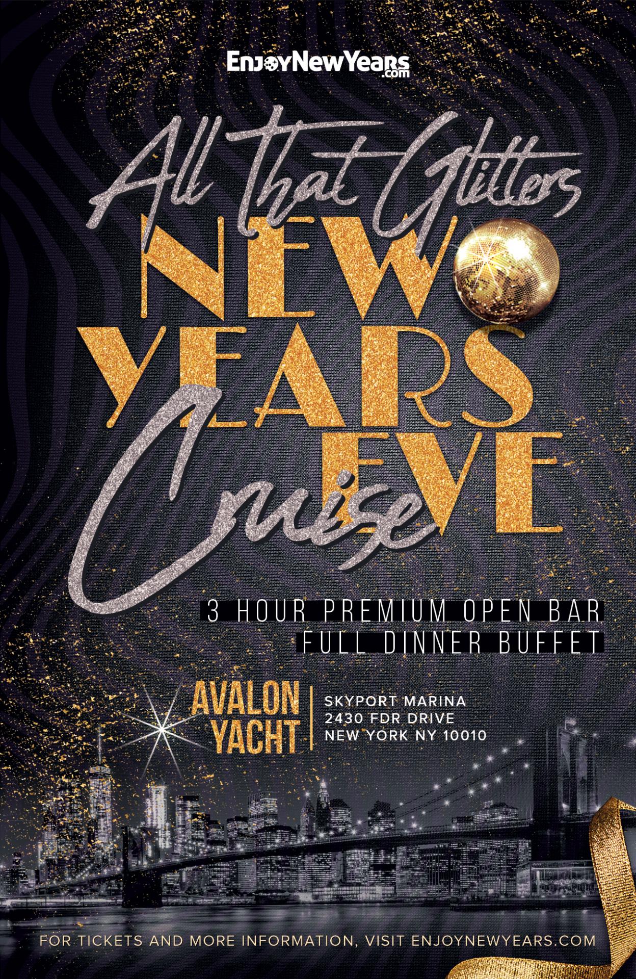Buy tickets for All That Glitters NYE Family Friendly Fireworks Party Cruise 2026 All That Glitters NYE Family Friendly Fireworks Party Cruise 2026