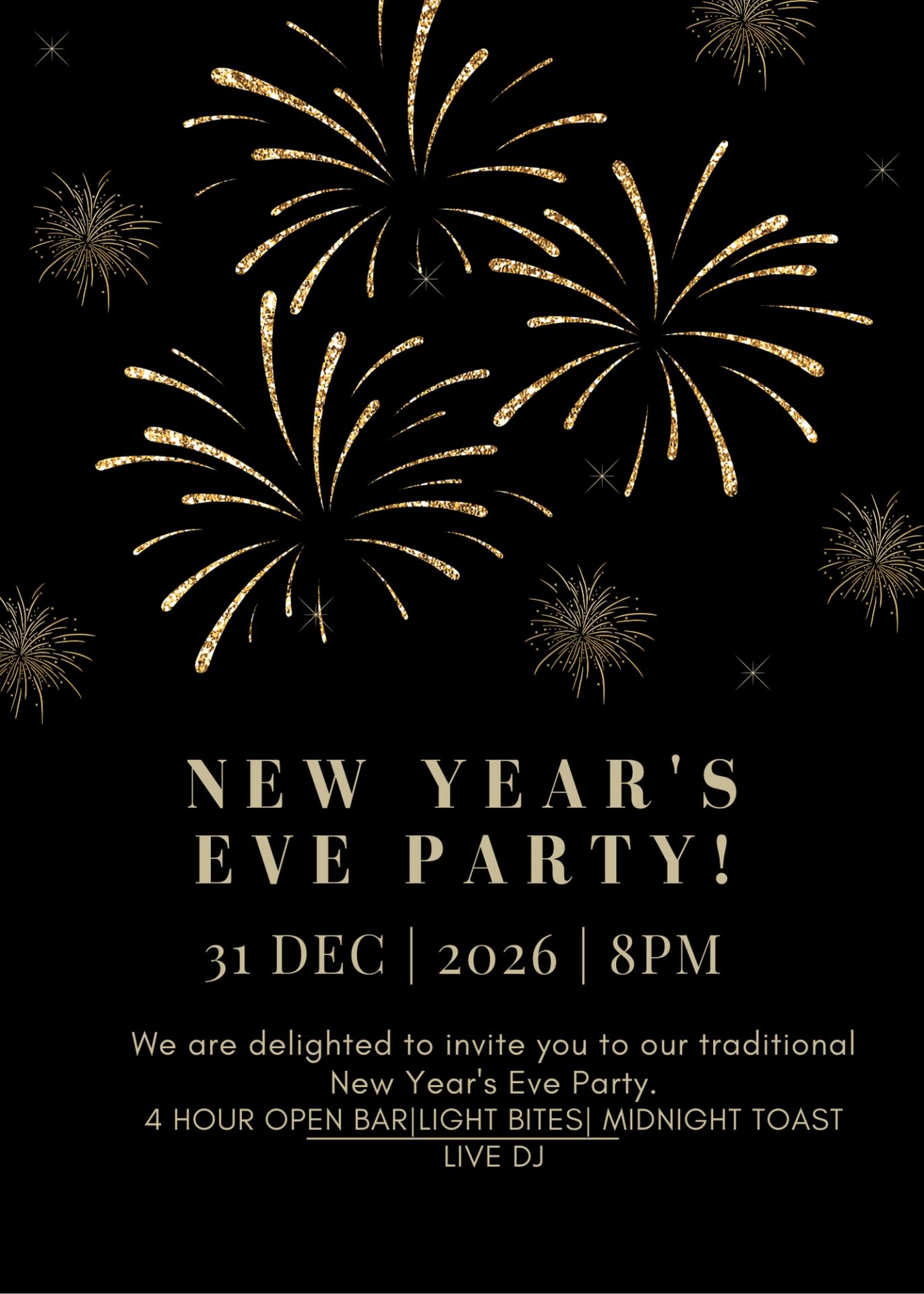 Buy tickets for Año Nuevo/New Years Eve Party 4-Horas Bara Abierta Año Nuevo/New Years Eve Party 4-Horas Bara Abierta
