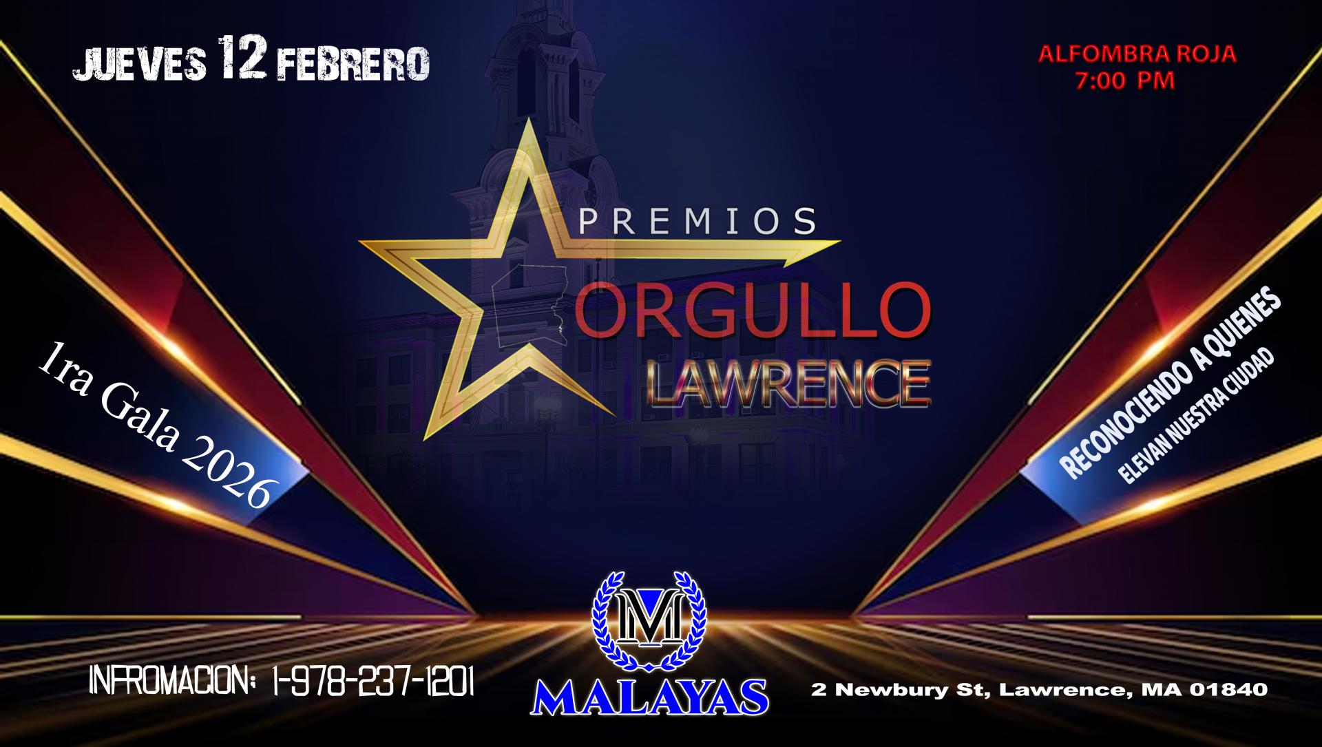 PREMIOS ORGULLO LAWRENCE 2026