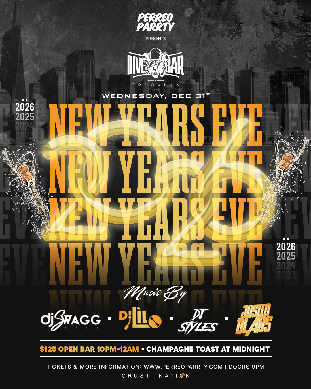 Buy tickets for PERREO PARRTY: New Years Eve @ DIVE BAR Brooklyn - Reggaeton & Open Format PERREO PARRTY: New Years Eve @ DIVE BAR Brooklyn - Reggaeton & Open Format