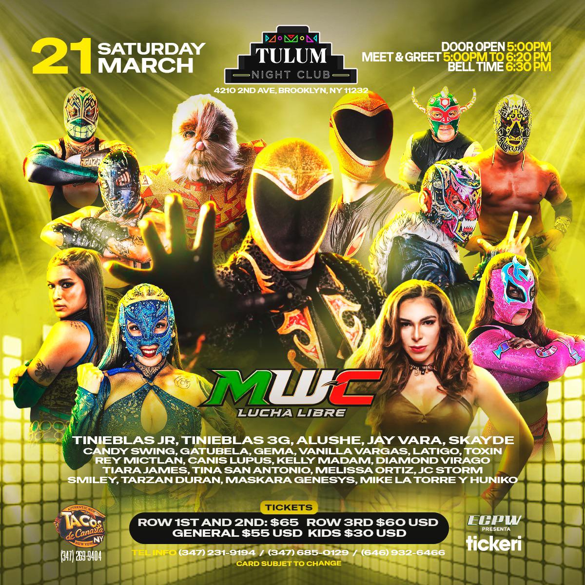 Buy tickets for MWC LUCHA LIBRE MWC LUCHA LIBRE