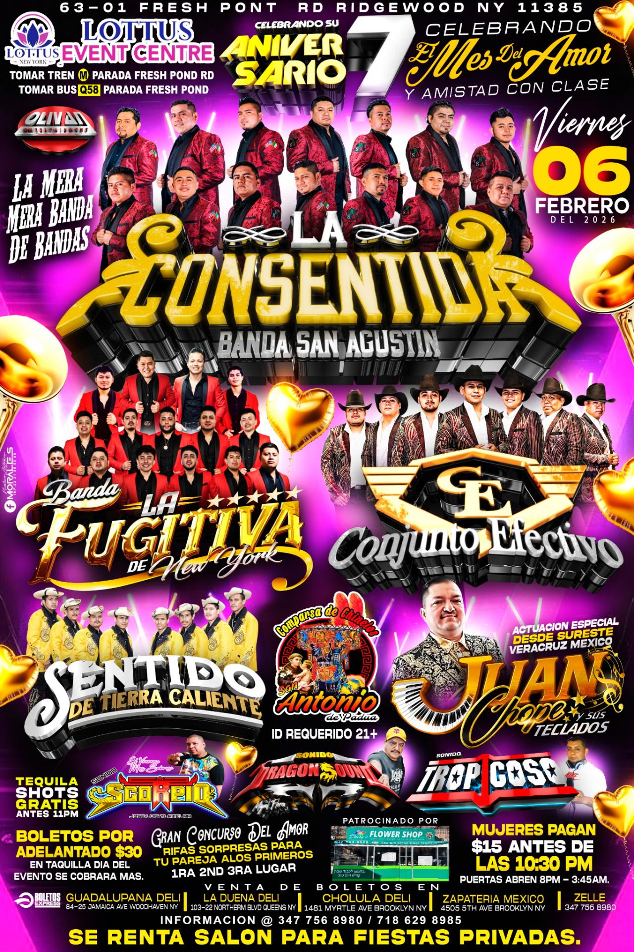 Buy tickets for Banda San Agustin, Banda La Fugitiva, Conjunto Effectivo, Chinelos Banda San Agustin, Banda La Fugitiva, Conjunto Effectivo, Chinelos