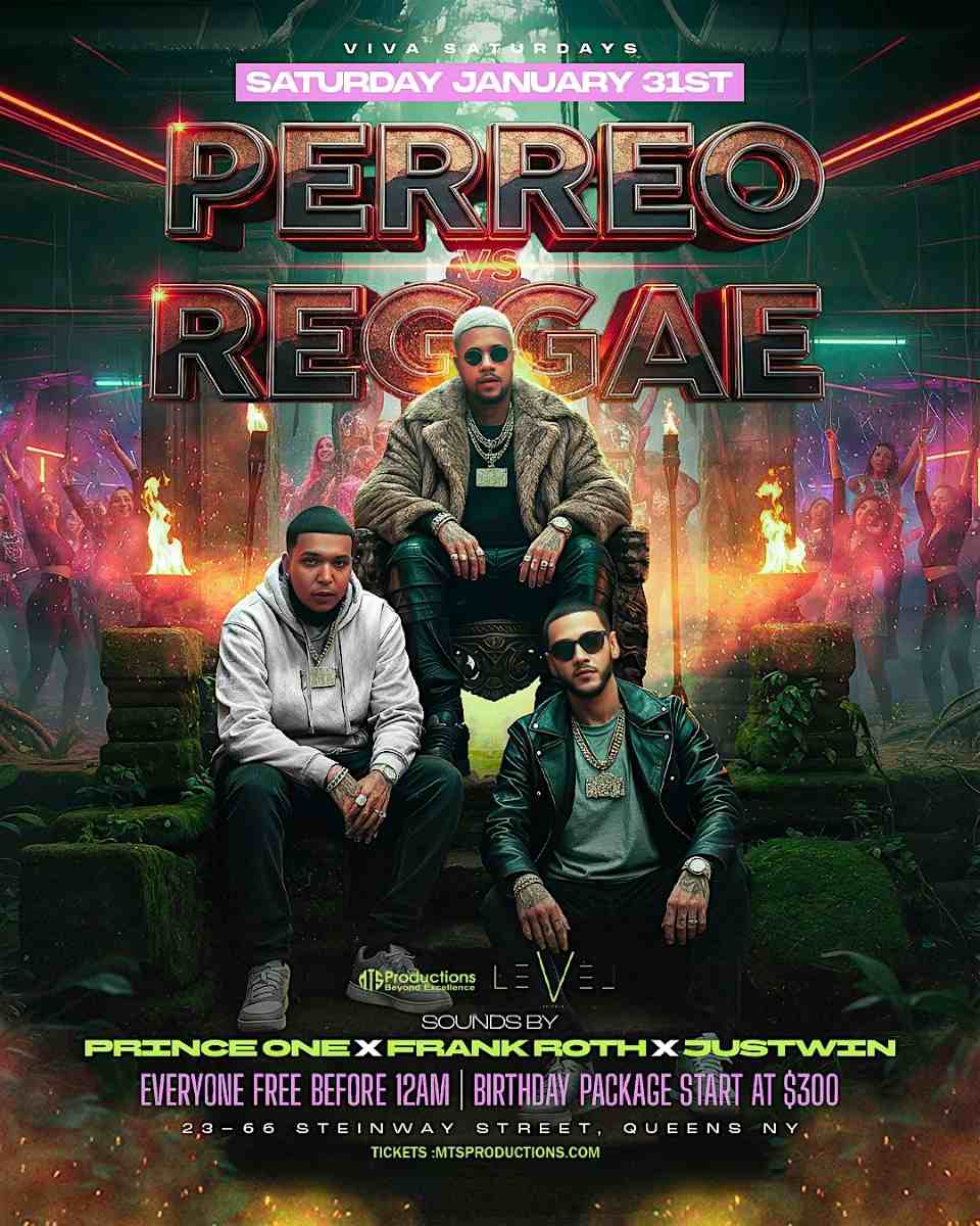 Buy tickets for Perreo vs Reggae at Level Astoria | Viva Saturdays Jan 31 Perreo vs Reggae at Level Astoria | Viva Saturdays Jan 31