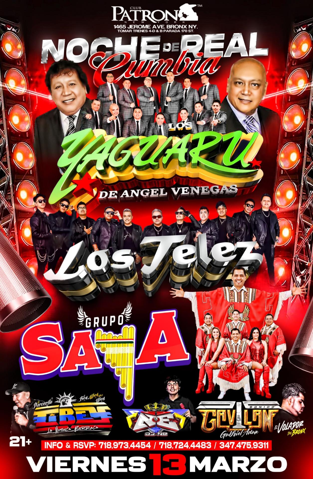 Buy tickets for LOS YAGUARU | LOS TELES | SAYA LOS YAGUARU | LOS TELES | SAYA