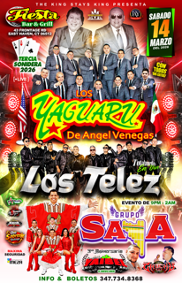 🇺🇸GIRA TERCIA SONIDERA 2026 🇲🇽 - LOS YAGUARU - LOS TELEZ -GRUPO SAYA