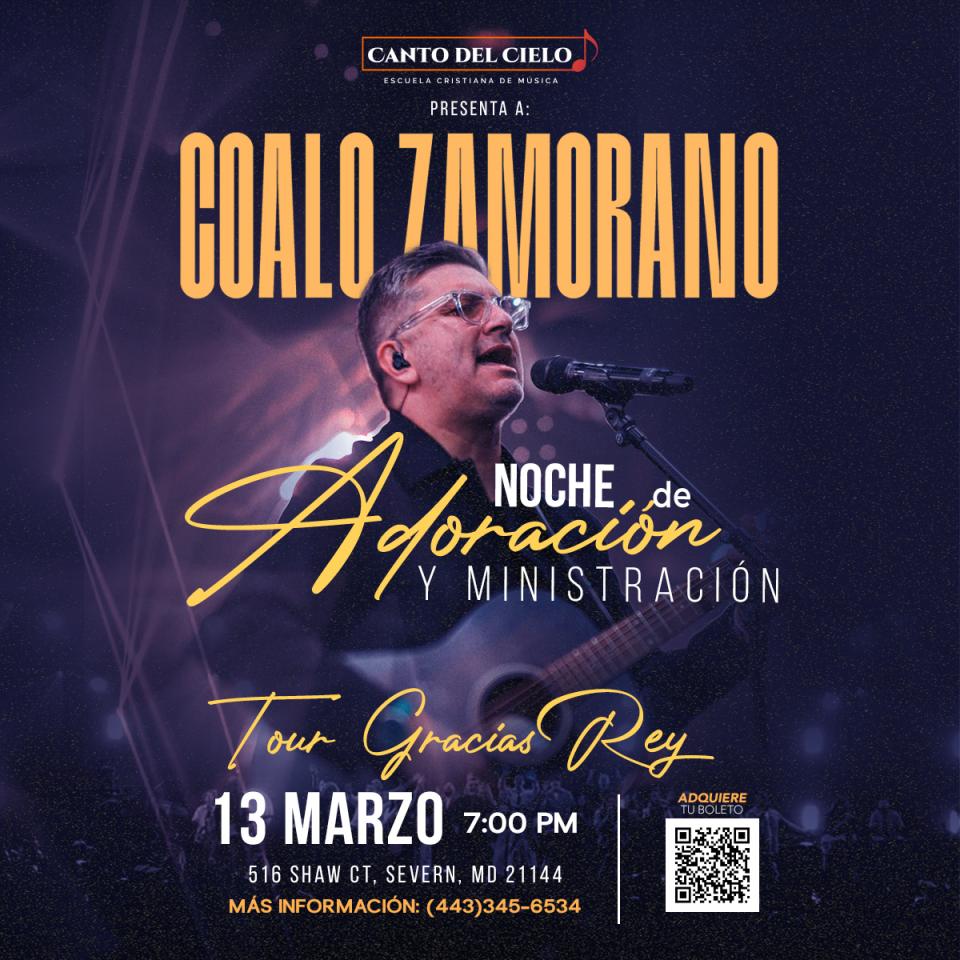 Buy tickets for Coalo Zamorano en Maryland Coalo Zamorano en Maryland