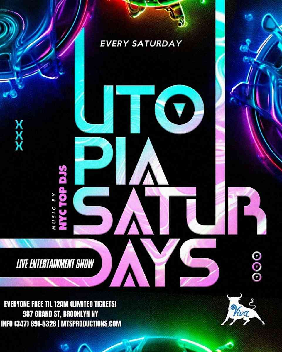 Utopia Saturdays at Viva Toro Nightclub – February 21st | Williamsburg BK