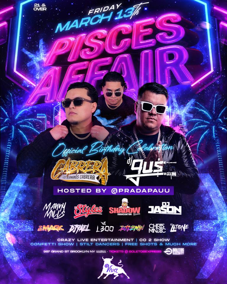 Buy tickets for PISCES AFFAIR PISCES AFFAIR