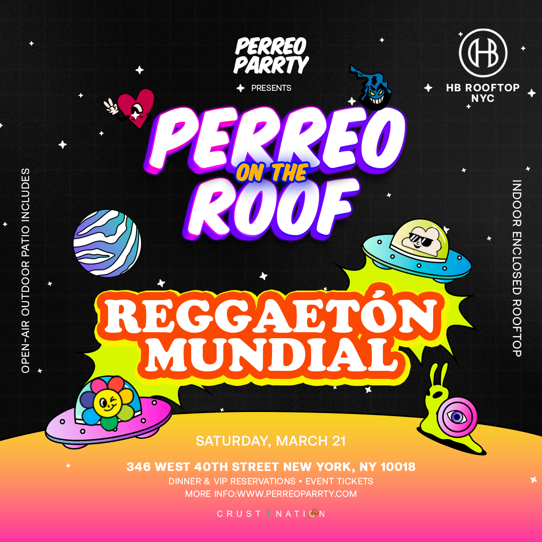 Buy tickets for Reggaeton Mundial - Latin & Perreo Rooftop Party Midtown NYC Reggaeton Mundial - Latin & Perreo Rooftop Party Midtown NYC