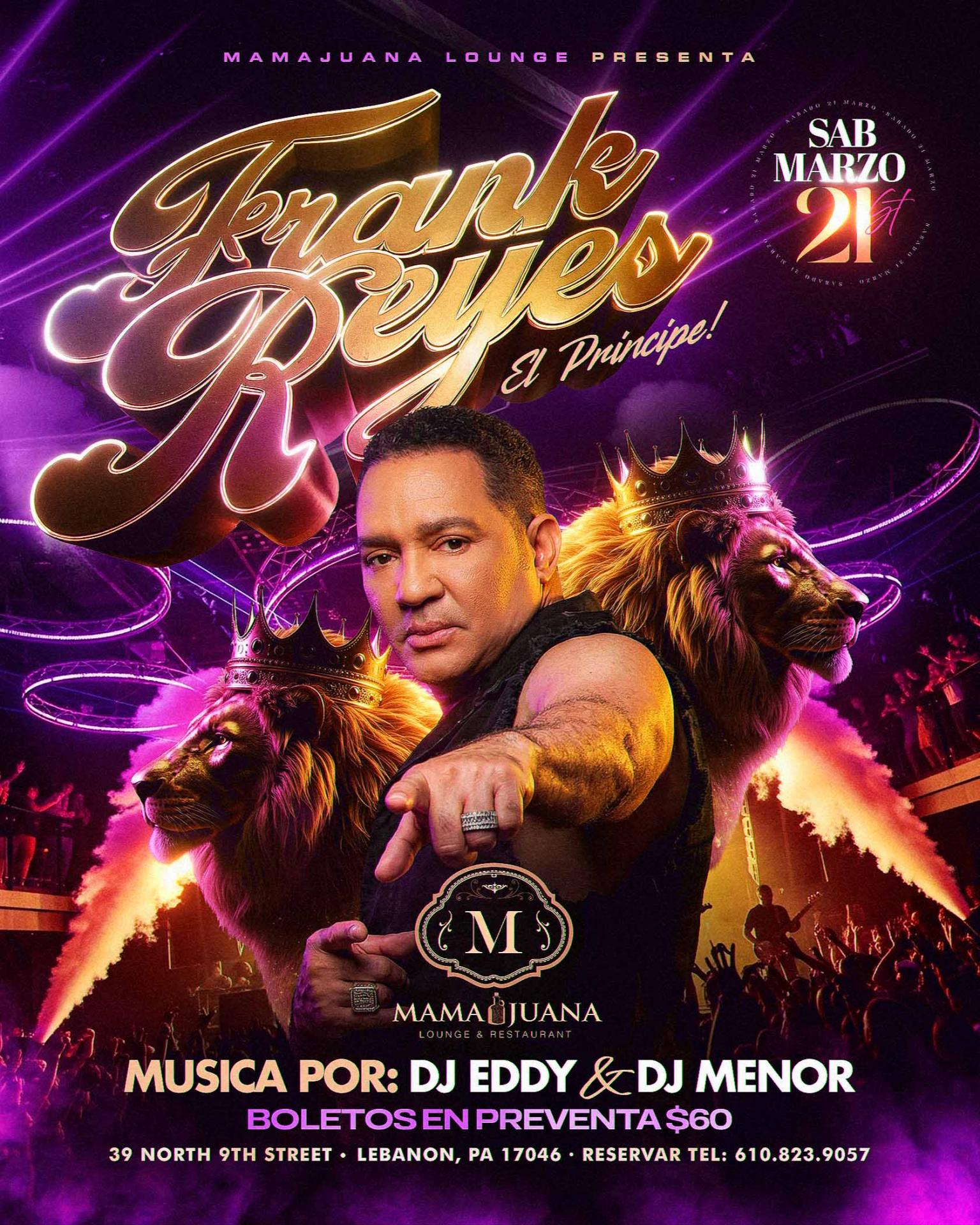 Buy tickets for FRANK REYES FRANK REYES