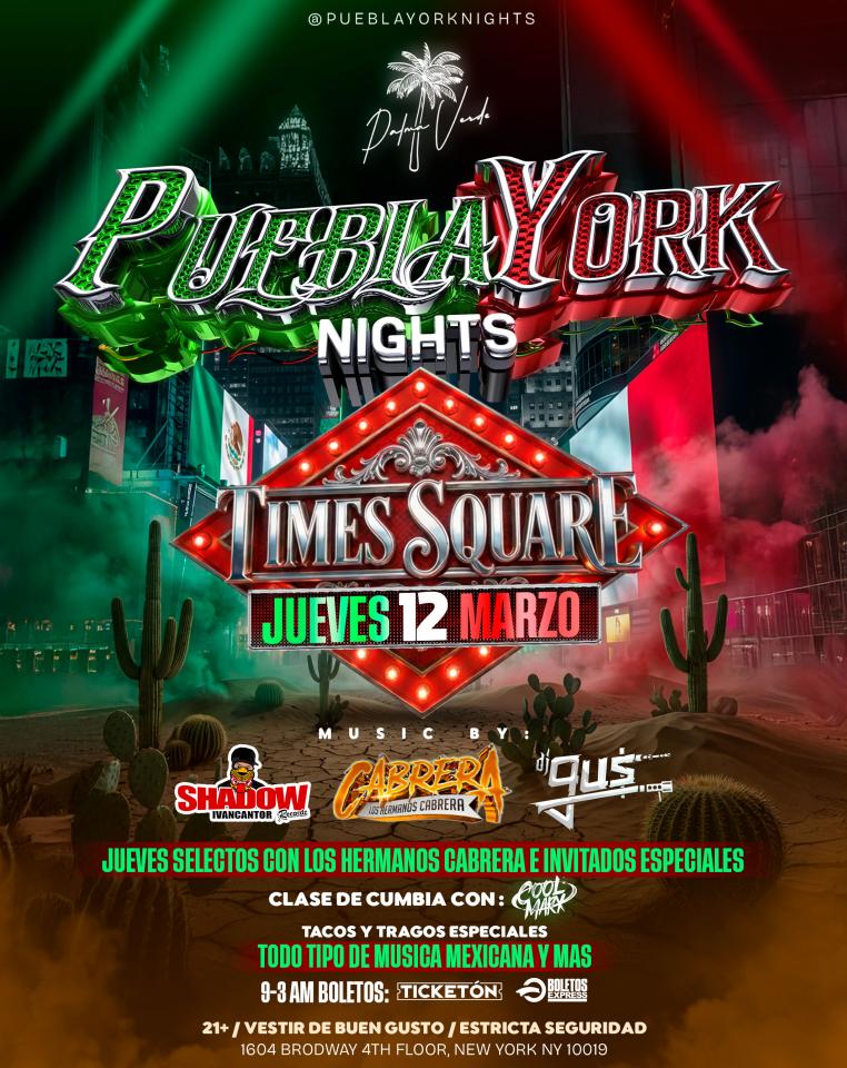 PueblaYork Thursdays Times Square