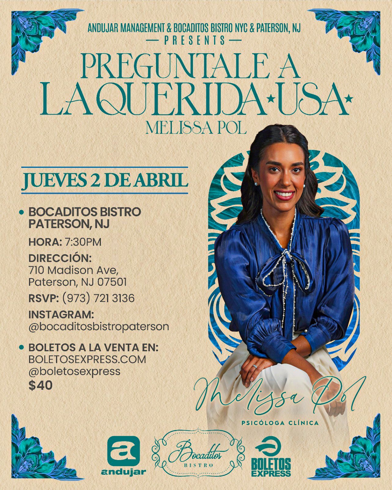 Melissa Pol - Bocaditos Bristo Paterson, NJ