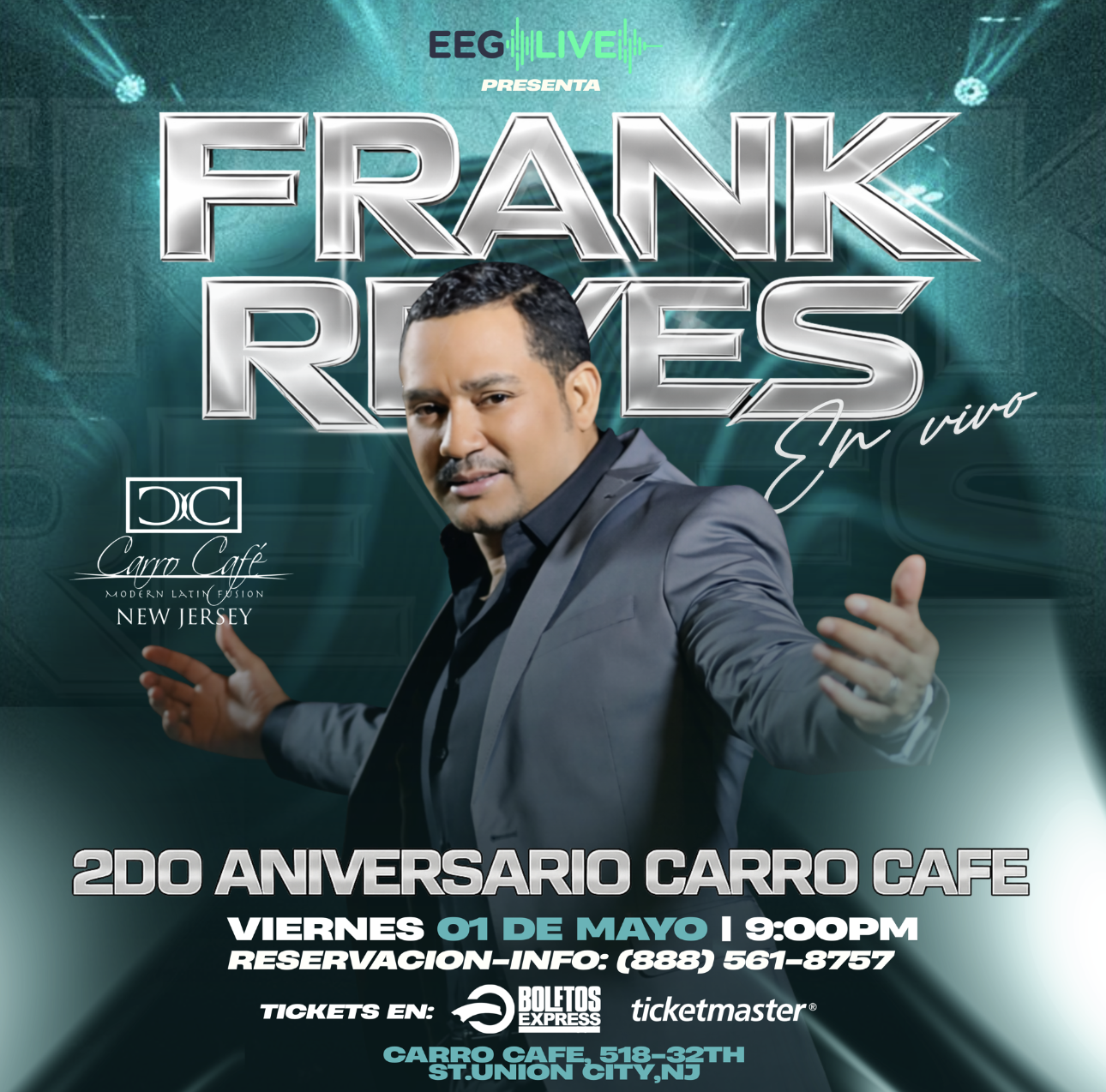 Buy tickets for FRANK REYES FRANK REYES