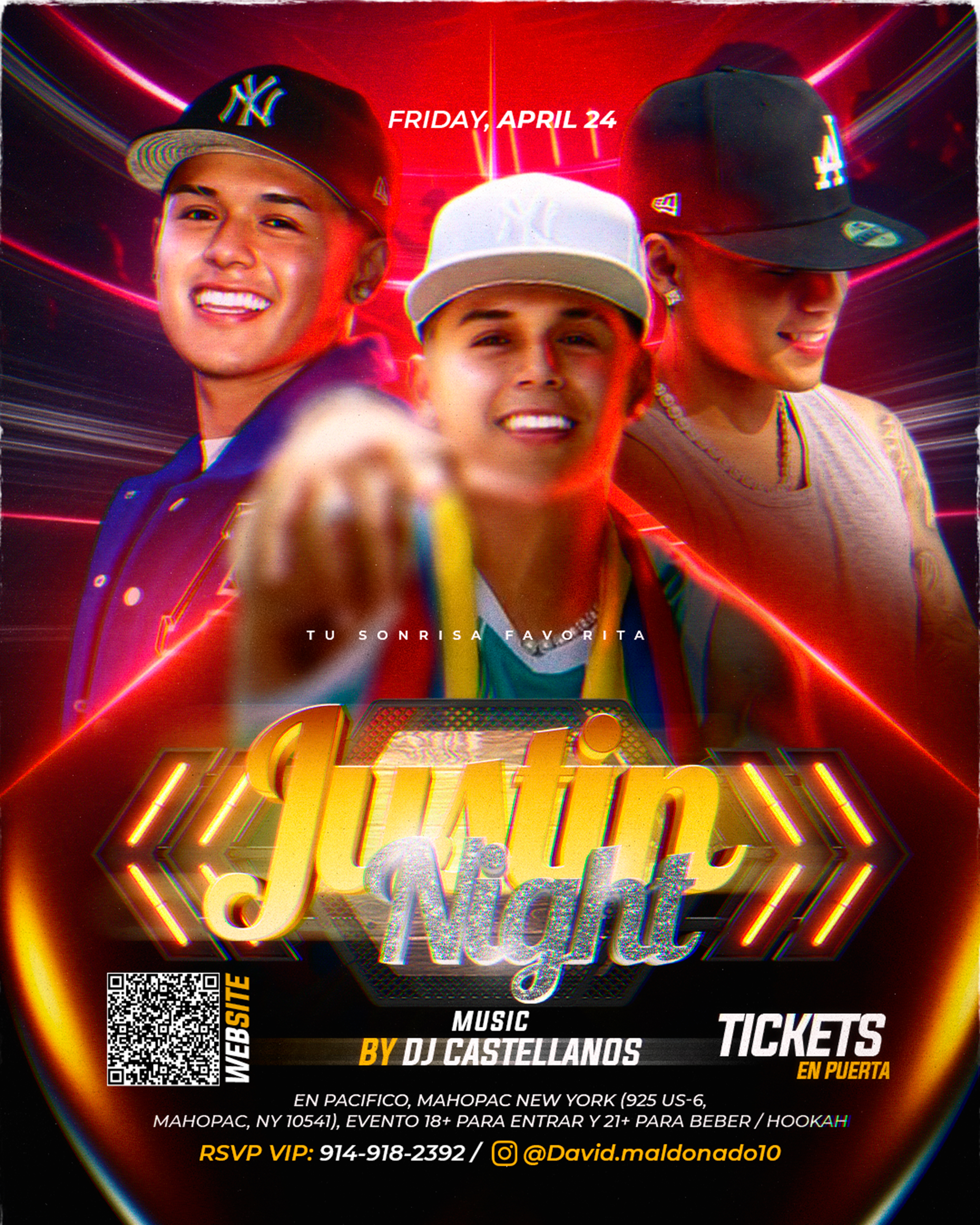 Buy tickets for Latin Night with Justin Carpio Latin Night with Justin Carpio
