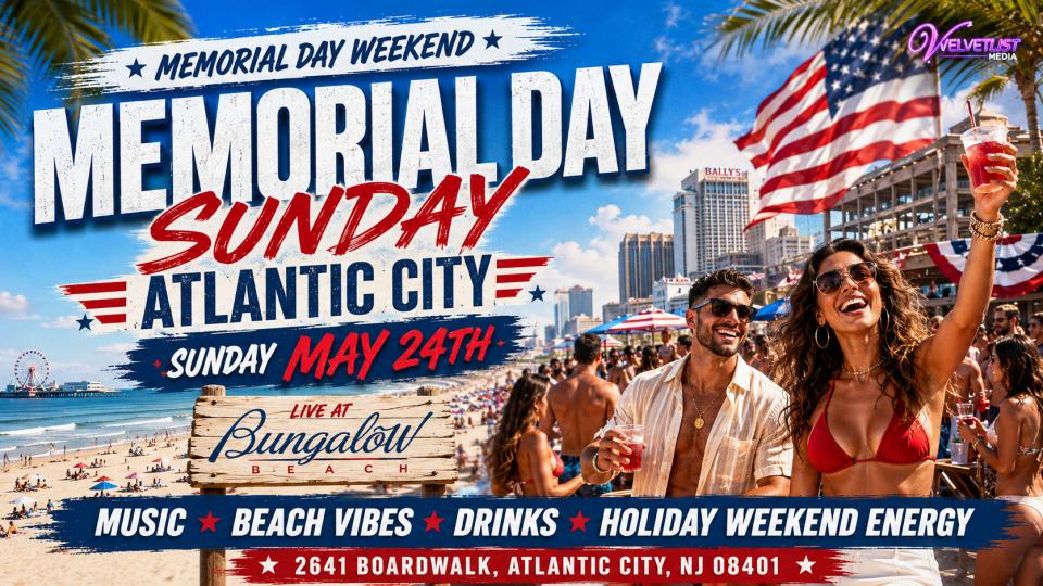 Memorial Day Weekend in Atlantic City - Beach Party at Bungalow Beach