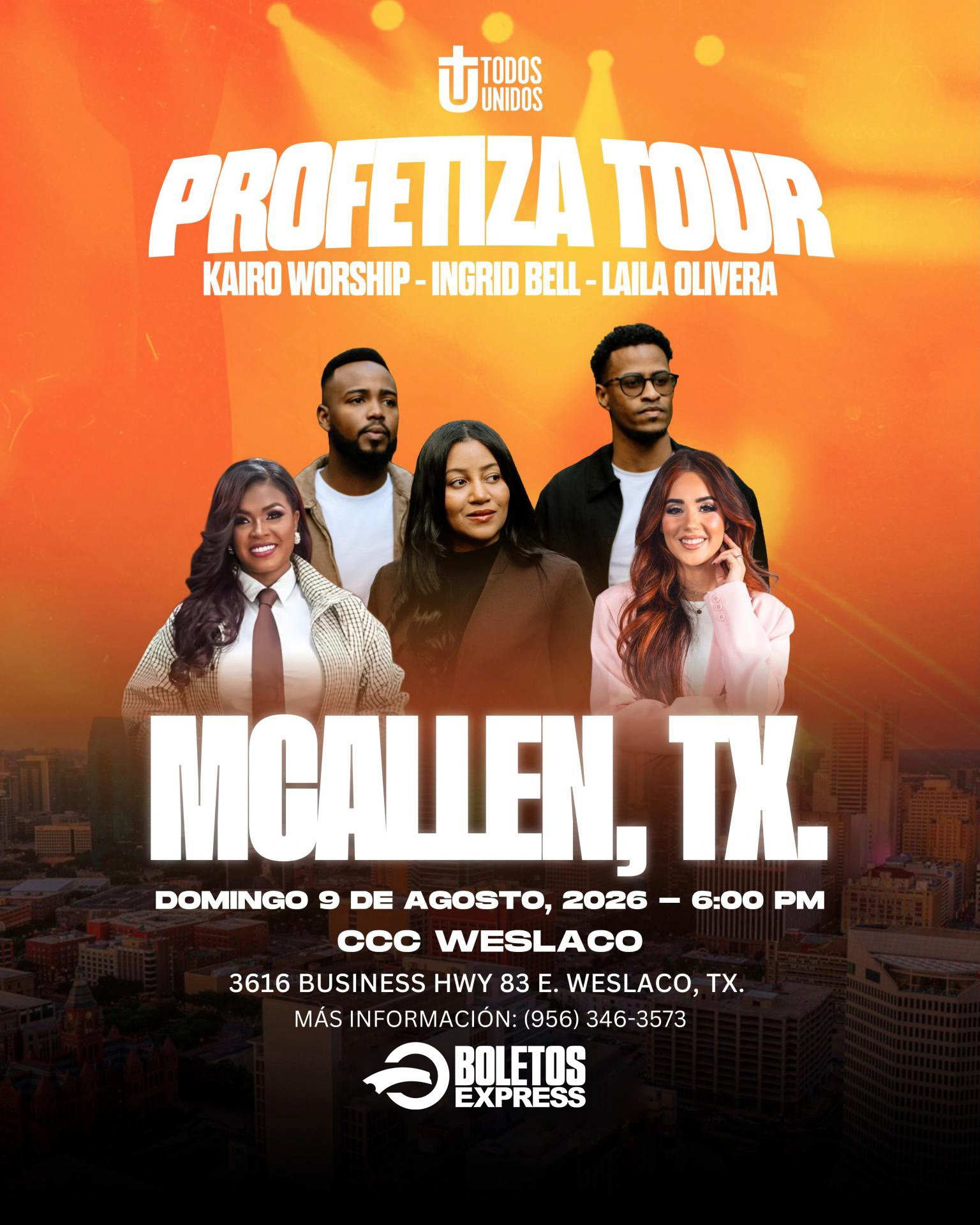 Buy tickets for PROFETIZA TOUR - MCALLEN, TX PROFETIZA TOUR - MCALLEN, TX
