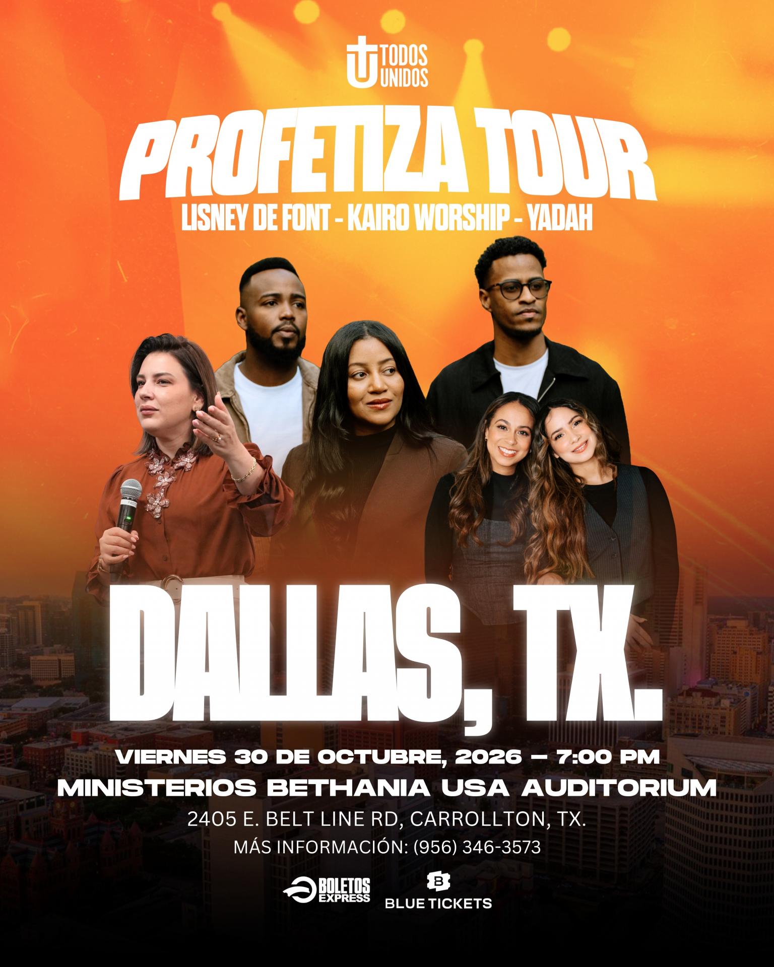 Buy tickets for PROFETIZA TOUR - DALLAS, TX PROFETIZA TOUR - DALLAS, TX