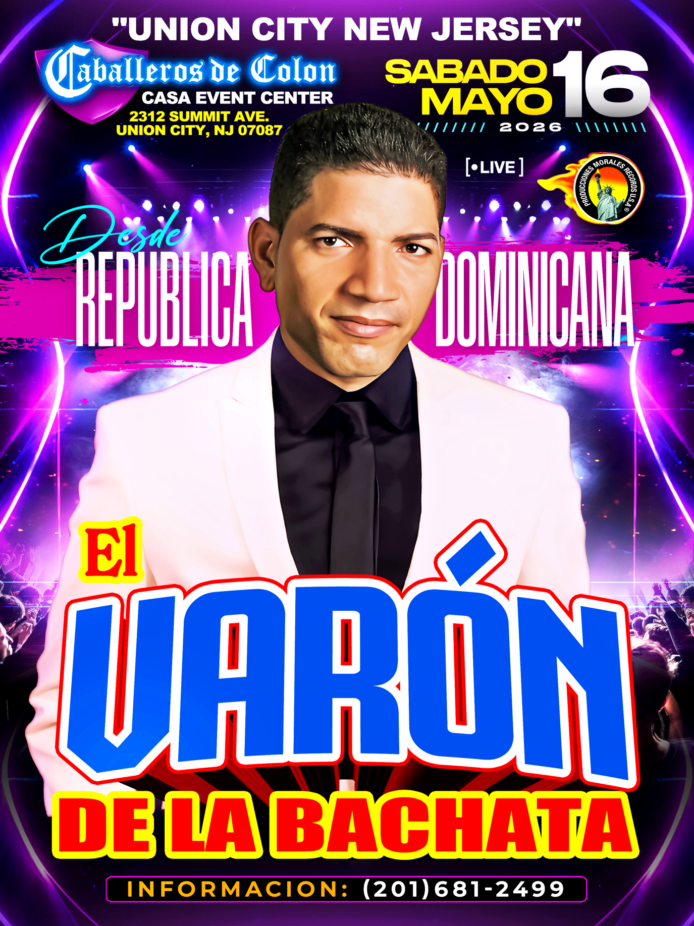 Buy tickets for EL VARON DE LA BACHATA EN VIVO EL VARON DE LA BACHATA EN VIVO