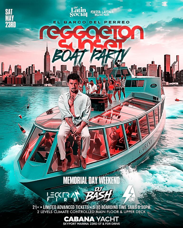 FIESTA LATINA: SUNSET CRUISE PARTY: EN ALTO MAR
