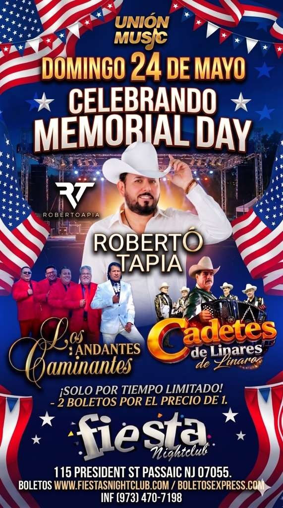 Buy tickets for ROBERTO TAPIA, LOS CAMINANTES Y LOS CADETES DE LINARES ROBERTO TAPIA, LOS CAMINANTES Y LOS CADETES DE LINARES