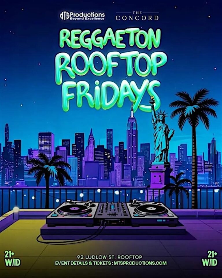 Reggaeton Rooftop Fridays at Concord NYC | Friday, May 15, 2026